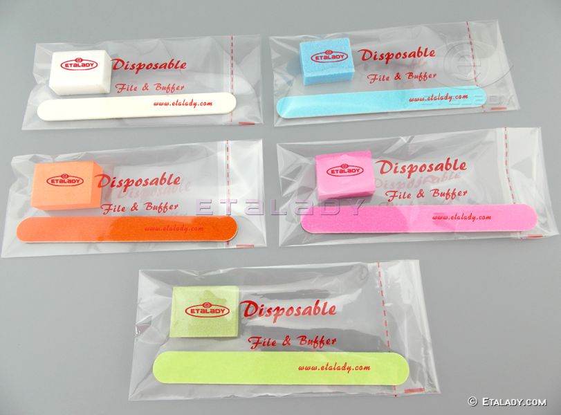 Disposable Nail Kit, Disposable Nail File & Mini Buffer