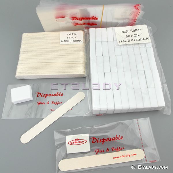 Disposable Nail File & Mini Buffer, Disposable Nail Kit