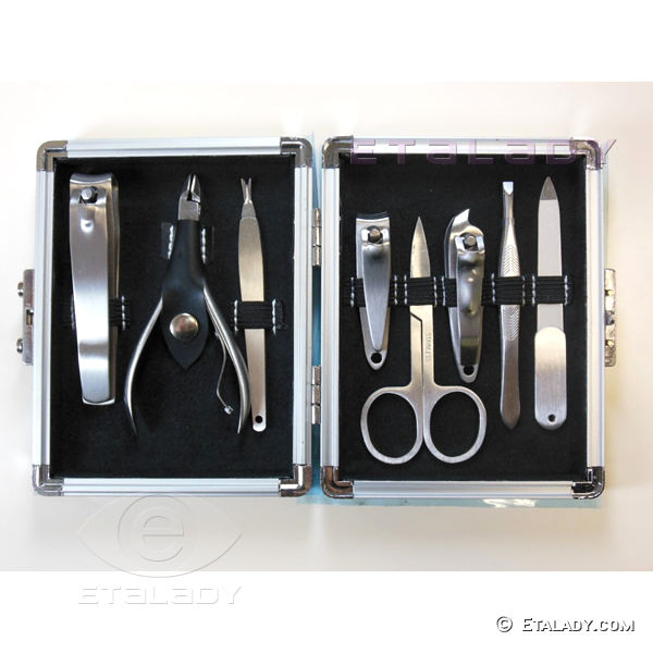 Aluminum Case Manicure Pedicure Kit