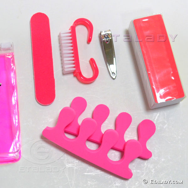 Nail File Clipper Brush Separator Manicure And Pedicure Kit