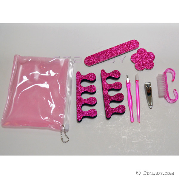 Clear Pouch Bag Manicure Kit