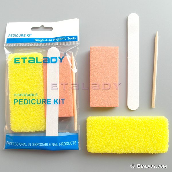 disposable pedicure kit, Pedicure Pumice kit, salon nail supplies