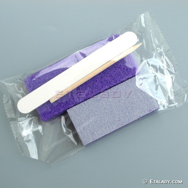 Purple Disposable Pedicure Pumice kit