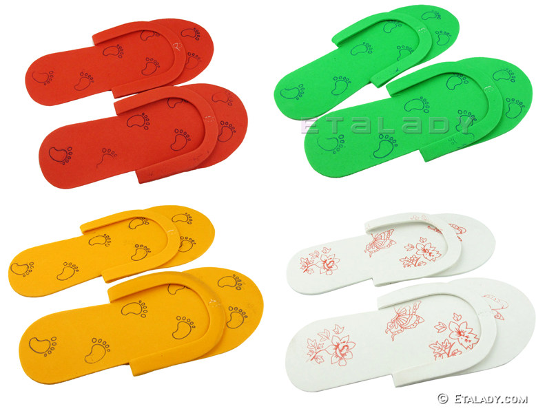Salon Supplies Printed Disposable Pedicure Slippers