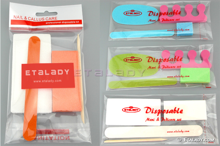 Disposable manicure pedicure kit