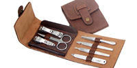 Folding Manicure Set With Button
