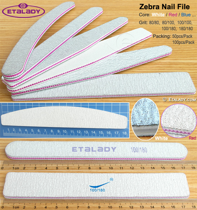 Personalized Washable Zebra Nail Files Factories, Nail Supplies
