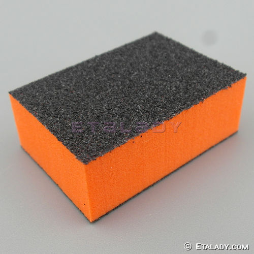 disposable mini Nail File buffers Block for salon orange black
