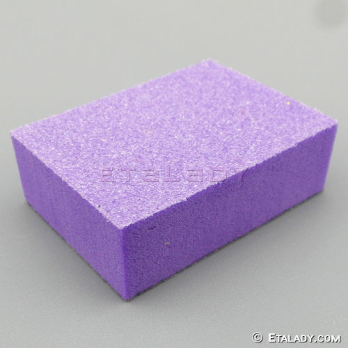mini disposable buffers purple white for nail salon
