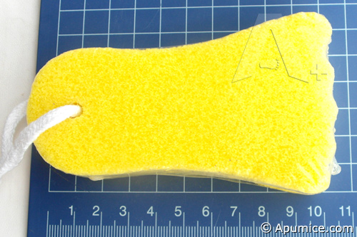 foot shaped pumice stone pedicure sponge pad